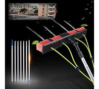 Photovoltaic and Solar Panel Cleaning Set - 4M Extension Rod & 30cm Brush Head for Trucks, Windows & Walls - Efficient Solar Panel Washing Equipment