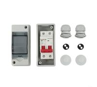 Photovoltaic Battery with Circuit Breaker for PV Combiner Boxes, IP65 Waterproof, Designed for Overload and Short Circuit Protection in DC Systems from 12 to 500V (10A)