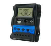 Photovoltaic Charge Controller: 30A USB Regulator, 12V 24V Smart Charger | Power Manager with LCD Display for RV, Home, Marine, Yacht, Workshop