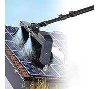 Photovoltaic Panel Cleaning Brush, Auto-Rotating Electric Scrubber, 360° Rotating Solar Brush, 3.5m-7.5m Adjustable Pole, for RV, Storefronts, rooftop panels and Solar Farms(Lithium,5.5m)