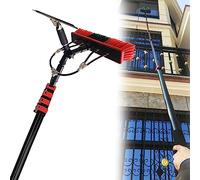 Photovoltaic Panel Cleaning Brush, Telescopic Water Fed Window Car Van Wash Brush Kit, Perfect for Clean Glass and Car Roofs,35.4FT/10.8M