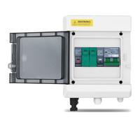 Photovoltaic PV Combiner Box with Lightning Protection 6way 1 Input Out DC 600V Fuse MCB SPD IP65 (40A DC MCB)