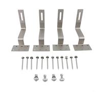 Photovoltaic Roof Hooks Solar Panel Mounting Brackets Made Of 304 Stainless Steel For Secure Installation On Various Roof Types(4 Sets)