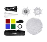 Phottix G-Capsule 85cm Multi-Function Softbox with Grid, Lantern, Magnetic Gel Filter Holder (Red, Yellow, Green, Blue)