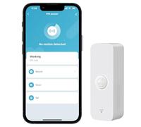 PHOVOLT WiFi PIR Motion Sensor, Wireless Motion Detector, Infrared Movement Sensor Alarm, Smart Home Presence Sensor with Notification Alerts and Records, Works with Alexa, Google Assistant (1 Pack)