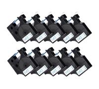PHOVYAFI 10 Pack 12mm Black On White Label Tape Compatible With D1 45013 45016 45017 45018 45019 45020 For LabelManager 160 280(Blue on White)