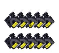 PHOVYAFI 10 Pack 24mm Label Tape Compatible With D1 Label Makers And LabelManager 400 450(Black on Yellow)