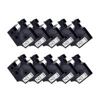 PHOVYAFI 10 Pack 6mm Label Tape Black On White Compatible With D1 Tape 43613 For LabelManager 160 280