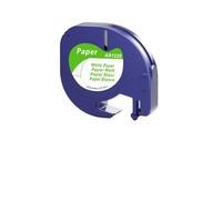 PHOVYAFI 10Packs 12mm Adhesive Thermal Labels Compatible With Label Maker LT-100H LT-100T LT200B For Labels 91200 91201 91331(Paper white)