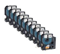 PHOVYAFI 10pcs 18052 Labels Suitable For Use With 18053 18054 Heat Shrink Tubing For 4200 5200 Printers(Black on White)