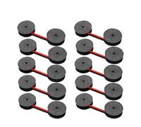 PHOVYAFI 10pcs/20pcs Compatible GR1 Typewriter Ribbon Replacement For Various Typewriters(Red Black 10pcs)