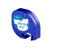 PHOVYAFI 10Pcs Iron On Fabric Ribbons Label Maker Accessories Labeling Machine Compatible With LT 100H Direct Delivery(Blue on White)