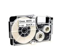 PHOVYAFI 10PCS XR12WE Label Band Compatible With KL-120 KL-60 KL-820 KL-780 Label Maker Machine(Black on White)