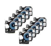 PHOVYAFI 10PK 12mm 18055 Heat Shrink Tube Compatible With Industrial Label Tape 4200 5200 6000 Label Maker Machine
