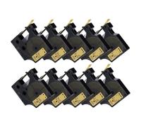 PHOVYAFI 10PK 45013 Compatible D1 Label Tape For Various LabelManager Printers 45013 45010 45018 40913 43613 In 9mm Sizes(Black on Gold)