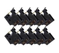 PHOVYAFI 10PK 45013 Compatible D1 Label Tape For Various LabelManager Printers 45013 45010 45018 40913 43613 In 9mm Sizes(Gold on Black)