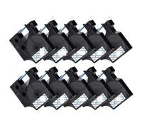 PHOVYAFI 10PK 45013 Compatible D1 Label Tape For Various LabelManager Printers 45013 45010 45018 40913 43613 In 9mm Sizes(Blue on Clear)