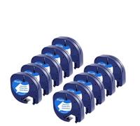 PHOVYAFI 10PK Clear Tape Refills 12mm 12267 91331 91203 Compatible With Label Machine LT-100H LT-100T And Similar Models(Black on White)