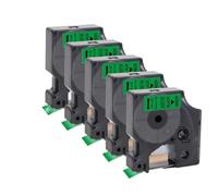 PHOVYAFI 12mm Label Tape Compatible With D1 45013 45010 45018 45024 For LabelManager 160 280 COLORPOP Label Maker 5/10pcs(5PK Black on Green)
