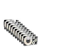 PHOVYAFI 12mm Label Tape Compatible With XR12WE Label Maker Replacement For XR-12WE KL-120 KL-60 KL-820(10PK)