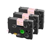 PHOVYAFI 12mm Satin Ribbon Tape 5 Pack Compatible With R231 RE34 RN34 R234 RW34 R531 Label Printers And Gift Wrapping(3PK Gold on Pink)