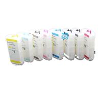 PHOVYAFI 130ml X 8 Refillable Ink Cartridge Replacement Compatible With Designjet 2100 And Z2100 Printers Works For 70 70 Model Without Chip