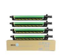 PHOVYAFI 1PC CMYK Color Drum Assembly Compatible With C250i C300i C360i C7130i Copier Units For To 100000 Pages