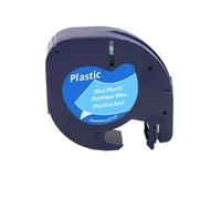PHOVYAFI 20PCS 12mmx4m Label Tape Compatible With Plastic LT-100H LT-100T Models 91331 91201 12267 18769 18771(20PCS Black on Blue)