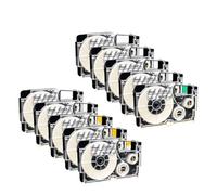 PHOVYAFI 20PCS Black On Clear 9mm Label Tape Cartridge Compatible With XR-9X KL-60 KL-120 KL-70e KL-100e KL-100 KL-200 Label Maker