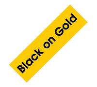 PHOVYAFI 24mm D1 Label Tape Compatible With 53710 53713 53714 53715 53716 53717 53718 53719 For LabelManager 400 450 Printer Ribbon(Black on Gold)