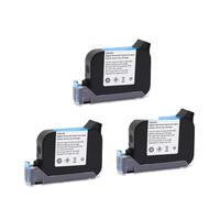PHOVYAFI 2588 M 2588 2588 Plus Handheld Printer Ink Cartridge Compatible With Eco Solvent Printers 12.7mm Print Height Fast Dry Inkjet Cartridge Black(Black-3pcs)