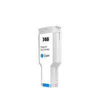 PHOVYAFI 300ML 746XL Ink Cartridge P2V82A P2V83A P2V80A P2V78A Color Compatible With DesignJet Z6 Z9 Printer(Cyan)