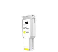 PHOVYAFI 300ML 746XL Ink Cartridge P2V82A P2V83A P2V80A P2V78A Color Compatible With DesignJet Z6 Z9 Printer(Yellow)