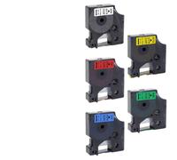 PHOVYAFI 45013 Compatible Label Tape For D1 Models 45013 45010 45018 40913 43613 6mm 9mm 12mm For LabelManager 160 280(Black on Green)
