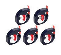 PHOVYAFI 5/10PK Compatible Label Tape For 12mm LT-100H Label Maker Models 91201 91202 12267 91222 91332 91200 91203(Plastic Red)