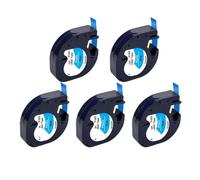 PHOVYAFI 5/10PK Compatible Label Tape For 12mm LT-100H Label Maker Models 91201 91202 12267 91222 91332 91200 91203(Plastic Blue)