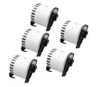 PHOVYAFI 5 Rolls Compatible Thermal Label Paper For QL-1100 1050N 720NW 800 810W 820NWB 1115NWB(DK-11247)