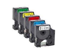 PHOVYAFI 5Pcs 12mm D1 Label Tape Compatible With LabelManager 160 280 Reference 45013 45010 45018 45023 45024 Label Cartridge(5PK Mixed Colors)