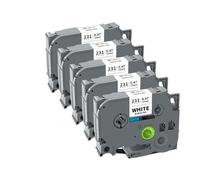 PHOVYAFI 5Pcs Compatible TZe231 Tape 12mm Black On White For PT-H110 Label Makers Available(Black on White)