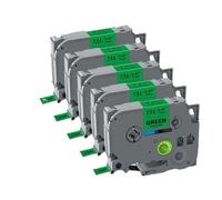 PHOVYAFI 5Pcs Compatible TZe231 Tape 12mm Black On White For PT-H110 Label Makers Available(Black on Green)
