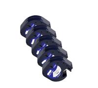 PHOVYAFI 5PK Compatible Label Tape 91331 12267 91202 91203 12mm Label Tape For LT-100H/100T Label Printers(Black on Clear)