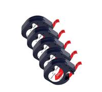 PHOVYAFI 5PK Compatible Label Tape 91331 12267 91202 91203 12mm Label Tape For LT-100H/100T Label Printers(Black on Red)