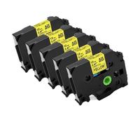 PHOVYAFI 5PK Label Tape Compatible With P3100 E1000 Pro Ribbon Label Maker Refurbish Refurbish Refurbish Refurbish Refurbish Refurbish Refurbish Refurbish printer TZe-231 TZe-631(Black on Yellow)