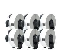 PHOVYAFI 6 Rolls Compatible Label Tape DK-11201 29mm X 90mm Die-Cut Standard White Paper Address Labels For QL-500 Series QL-550 QL-560 QL-570 QL-580N