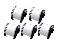 PHOVYAFI 62mm X 30.48m Thermal Paper Roll DK-2205 5/10 For Compatible With QL-500 500A 550 560 700 570VM 800N 600TD Labels(5 Rolls)
