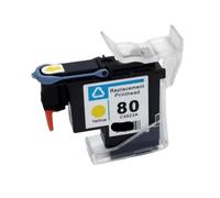 PHOVYAFI 80 Printheads Compatible With Designjet 1050 1055 1055cm 1050c Plus Printer C4820A C4821A C4822A C4823A(1PC - Yellow)