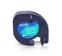 PHOVYAFI 91200 Compatible Tape 12mm Black On White For Label LT100H 91203 Labeling Machine(Black on Green)