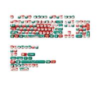 PHOVYAFI Christmas Themed 137 MOG Profile PBT Dye-Sublimation Keycap Set(Christmas Fantasy)