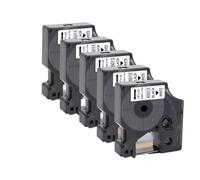 PHOVYAFI Compatible 45013 D1 12mm Tape For LabelManager 160 280 Printer Black On White 5pcs 10pcs 45010 45016 45018(5PK Black on White)