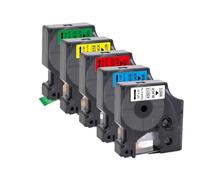 PHOVYAFI Compatible 45013 D1 12mm Tape For LabelManager 160 280 Printer Black On White 5pcs 10pcs 45010 45016 45018(5PK 5Mixed Colors)